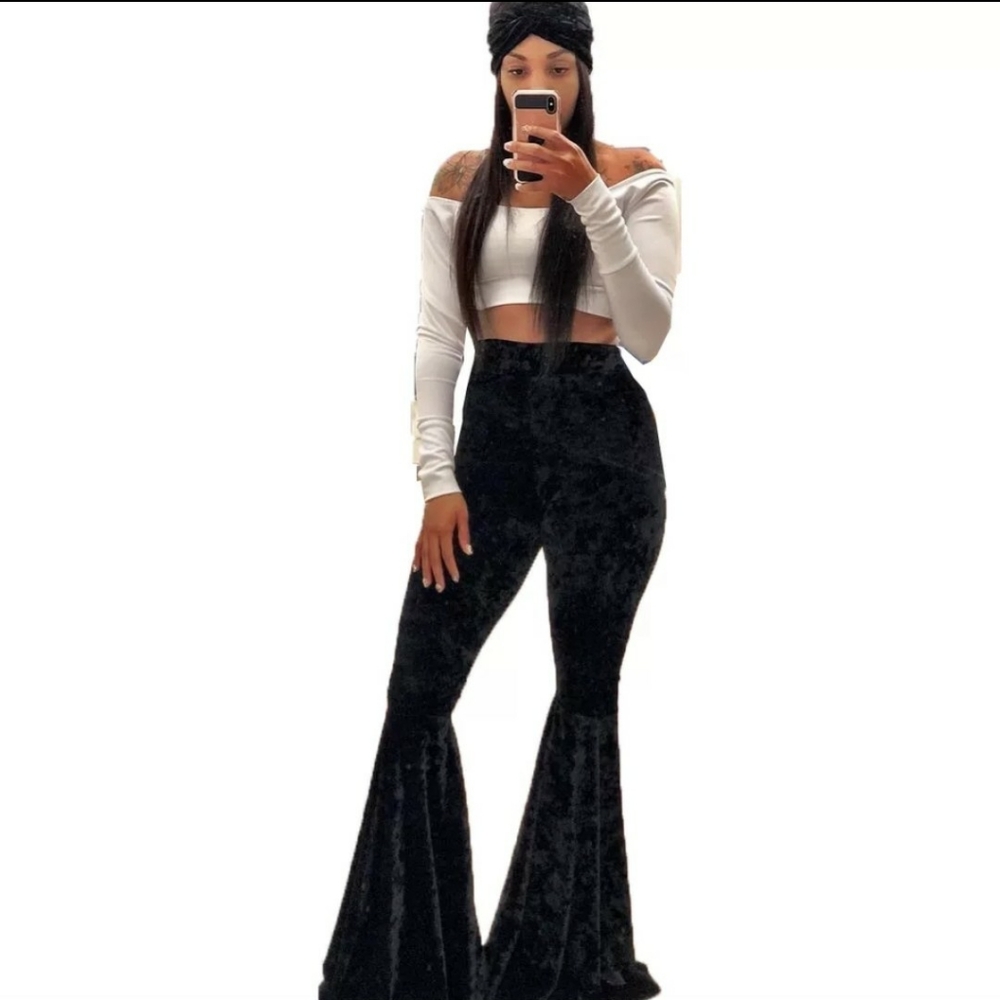 High Waist Bell Bottom Pants